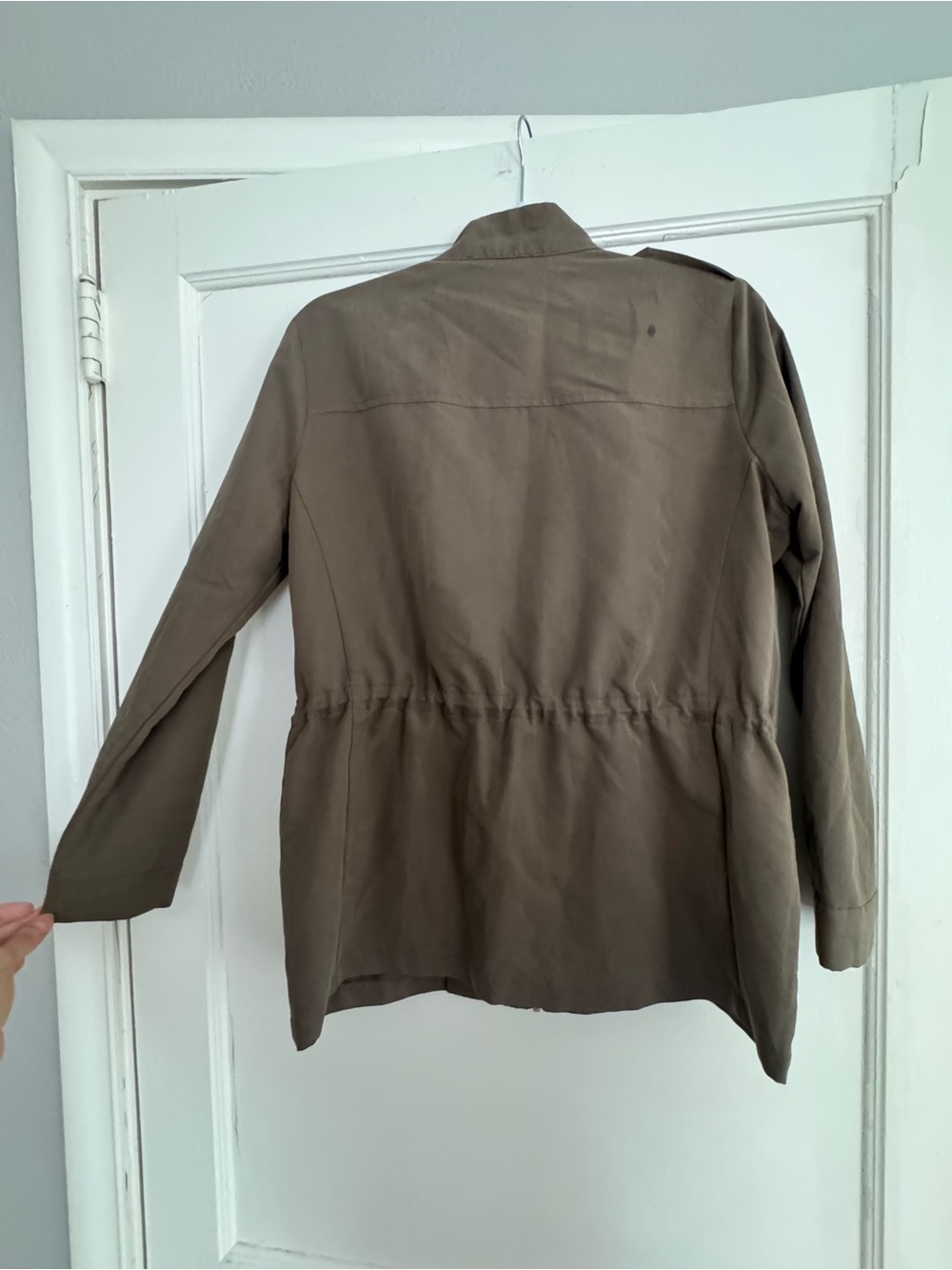Utility Zip Front Jacket - Olive Green - Picture 2 of 4
